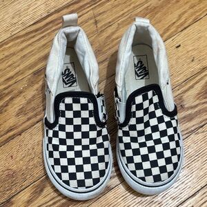 Vans Kids Checkered Slip-On Sneakers